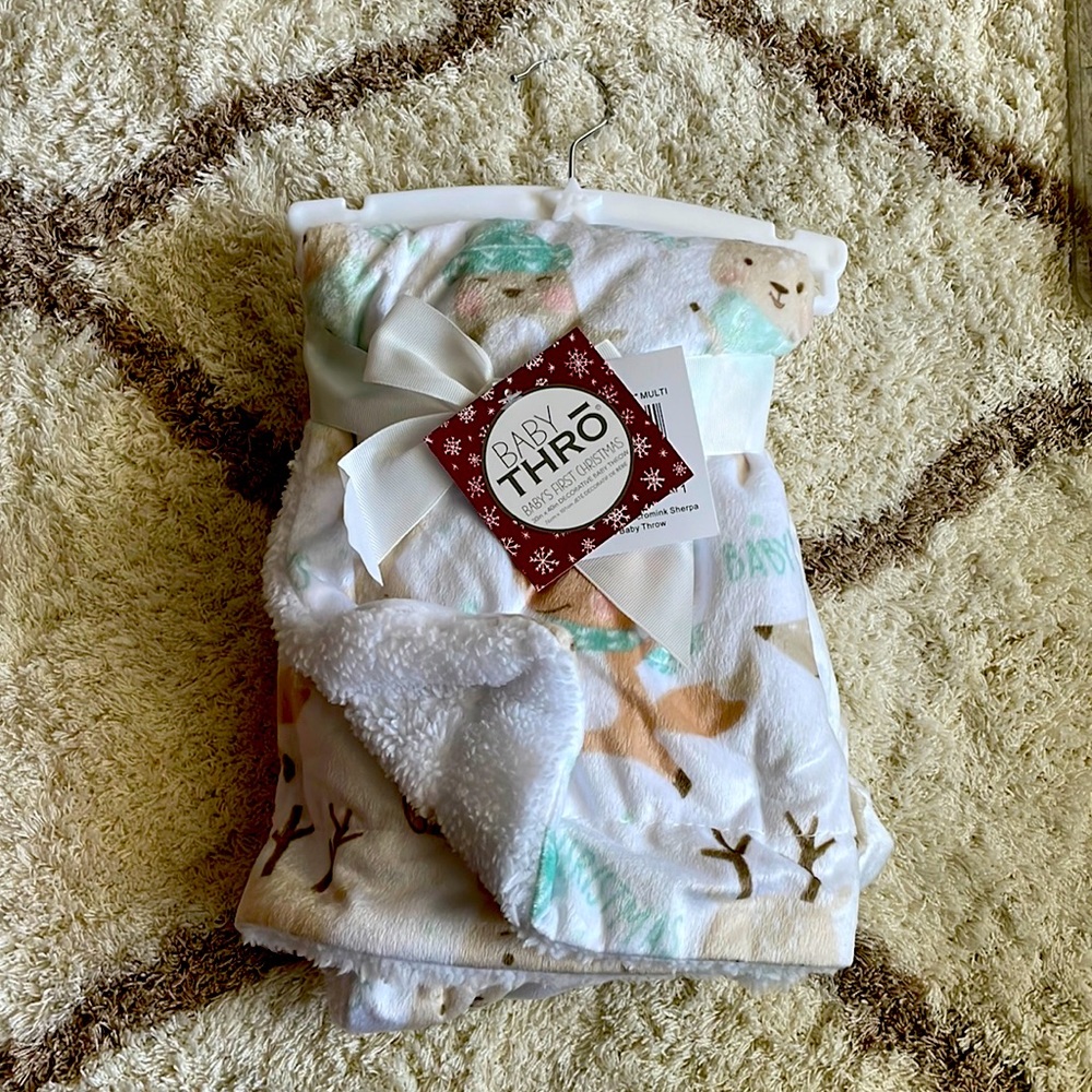 NEW Baby Thro “Baby’s 1st Christmas” Blanket